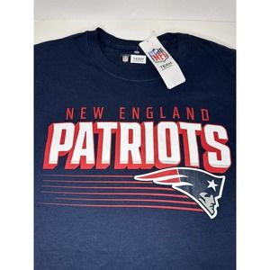 New England Patriots T-Shirt 2XL NFL Football Blue NWT XXL